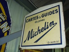 RARE TOLE EN POTENCE CARTES ET GUIDES MICHELIN no hutchinson englebert dunlop
