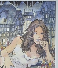 MILO MANARA grand poster Gulliveriana 60x80cm 2001