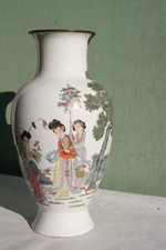 vase en céramique de chine scène de dames de cour