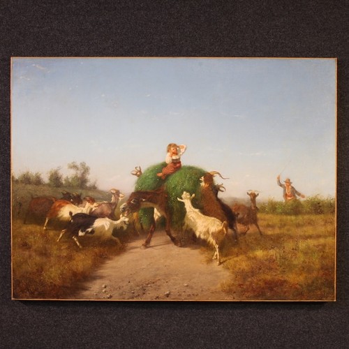 Tableau italien peinture huile