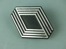 RENAULT sigle emblème logo insigne monogramme hayon coffre en aluminium 