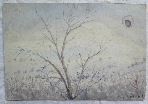 Paysage hivernal petit tableau - petit,