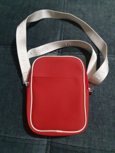 Sacoche lacoste rouge blanc - sacoche,