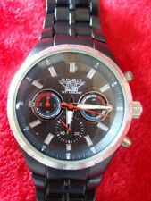Montre chronographe Spirit of St Louis bracelet articulé acier noir