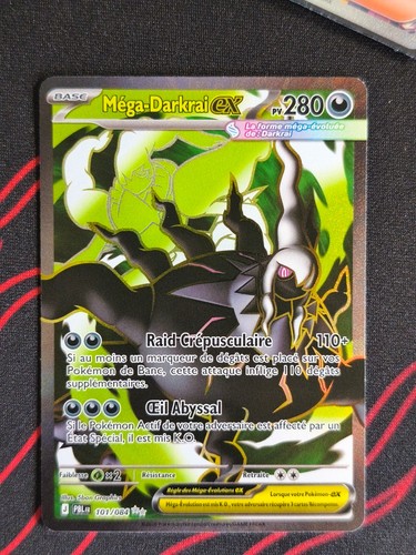 Carte pokemon méga darkrai - darkrai, ex