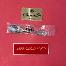CUILLÈRE ENTREMETS CHRISTOFLE ACIER PERLES BLISTER NEUVE 17 CM