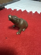 Joli Petit Ours En Bronze Fin