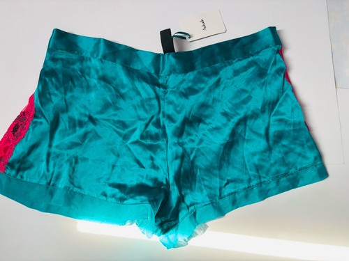 Short bleu turquoise sexy 100%