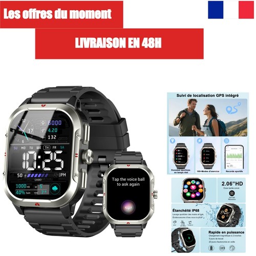 Montre connectée homme - connectée, gps
