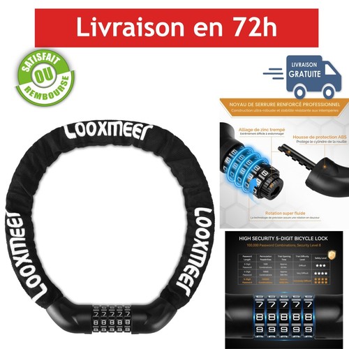 Antivol chaîne vélo à - antivol,