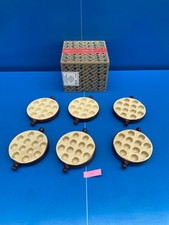 ? Emile Henry lot de 6 plats poêlon à escargots 12 trous en grés céramique N°2