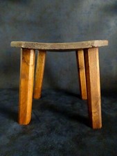 ancien Tabouret bois brut