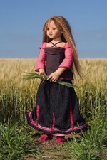 HIMSTEDT 2008 Vêtement/Outfit/Kleid AJESCHA 83cm Poupée collection d'Artiste