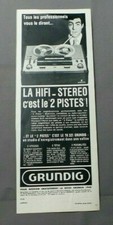 PUB PUBLICITE ANCIENNE ADVERT CLIPPING 150519 HIFI STEREO 2 PISTES TK321 GRUNDIG