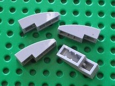4 x LEGO MdStone Slope Curved 3x1 Ref 50950 Set 30274 75254 7675 10227 75253 