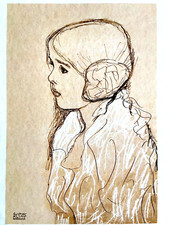 Gustav Klimt Lithographie COA