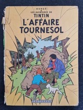 BD Tintin L'affaire Tournesol plat B39 1971 Hergé Casterman