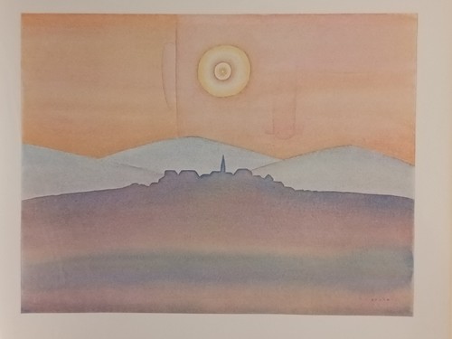 Reproduction une aquarelle - d'une,