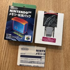 Nintendo 64 Expansion Pack Officiel N64 Memory Pack NUS-007 OEM En Boîte Testée