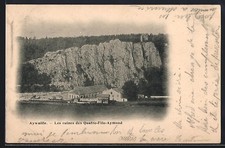 CPA Aywaille, Les ruines des Quatre-Fils-Aymond 