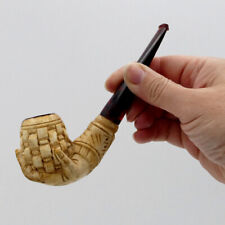 Pipe en écume de mer et écaille de tortue, XIXe siècle, ancienne