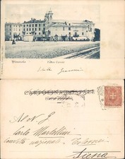 PINEROLO 1906, PLACE ANIMÉE AVEC CHAR À VOILE - 65657