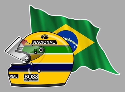 Ayrton senna brazil flag - flag, left