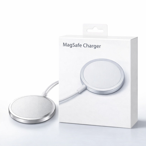 Chargeur magsafe argent 15w - chargeur,