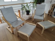 2 Fauteuils A Bascule Ikea Avec Repose Pied