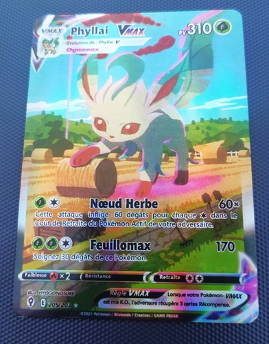 Carte pokémon phyllai vmax - pokémon,