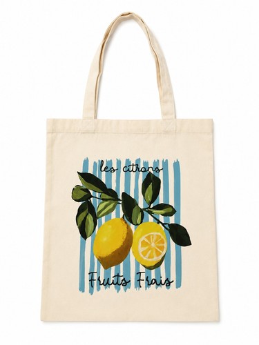 Tote bag sac cabas les - sac, citrons
