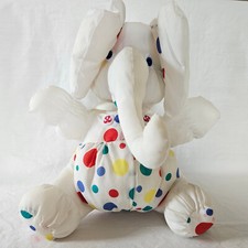 AUCHAN Peluche Doudou style PUFFALUMP élephant, environ 33 cm
