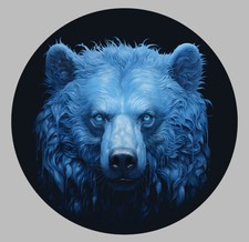 TETE D'OURS BLEU BRUN POLAIRE