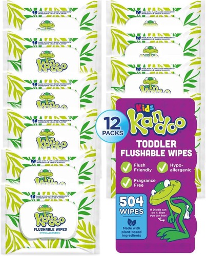 Kandoo flushable baby wipes - wipes, 42