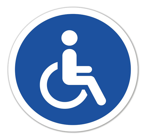 Autocollant handicapé de - 4x,