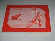 MANUEL REVUE TECHNIQUE D ATELIER HONDA CR 80 R 1993 -> cr80 80cr 