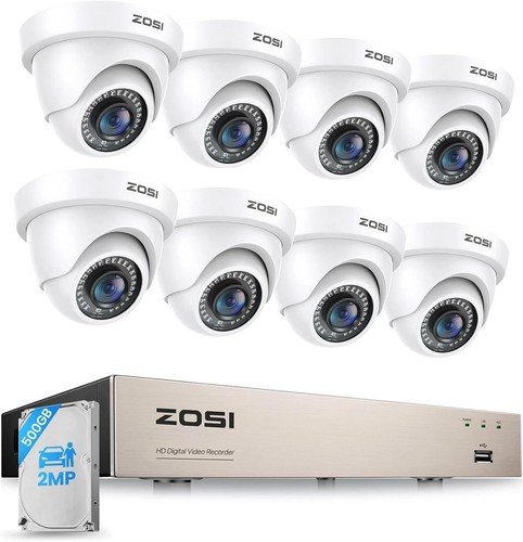 Zosi 1080p 8ch 265 dvr - 8ch, 2mp