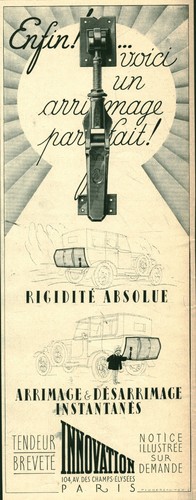 Publicité ancienne tendeur
