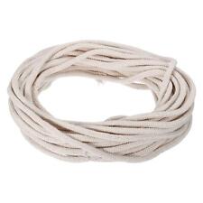 Coton Huile Lampe Mèche 6mm Dia 15 Mètre 49Ft Alcool Lampe Éclairage, Blanc