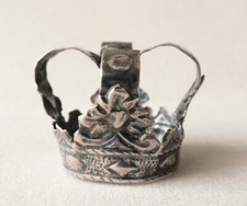 Couronne miniature en argent pour statue de Vierge bijou crown Vers 1798 