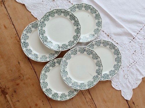 Assiettes dessert vintage - 6,