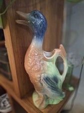 Pichet Carafe Forme Canard Céramique Barbotine St Clément 
