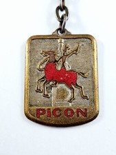 PORTE-CLES - AMER PICON - Métal Émaillé, Vintage Années 60 - CAVALIER Cheval -