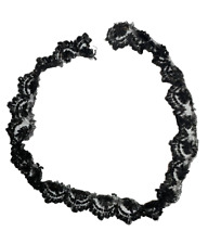 ELEMENTS NAPOLEON III Galon Perles Jais Passementerie XIXè French  Pearls