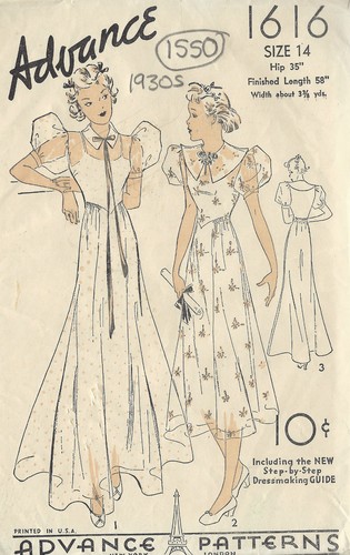 1930s vintage couture motif - 1930s,