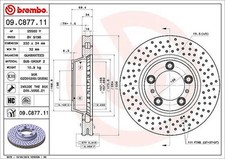 2x BREMBO disque de frein avant pour PORSCHE