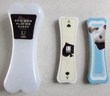 Jeu de 54 cartes à jouer d'occasion Umbra Bow Wow playing cards en forme d'os