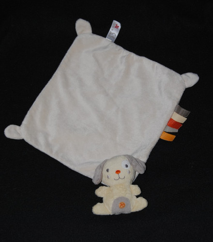 Doudou plat chien jaune