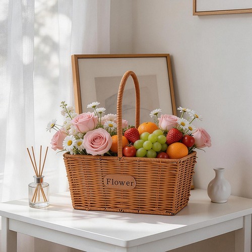 Panier fleurs léger en - fleurs,