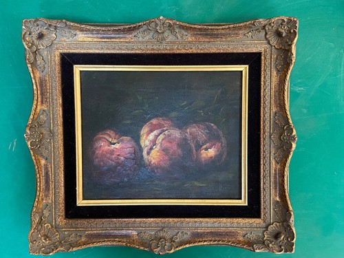 Belle nature morte pêches - nature,